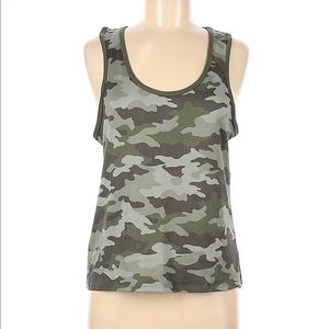 Lucky Brand Womens Camo Print Tank Top. Color Green. Size Large